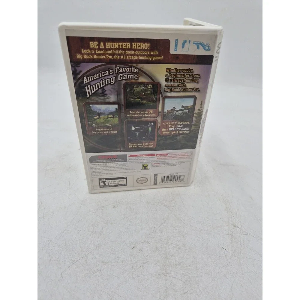 Big Buck Hunter Pro (Nintendo Wii, 2010) Complete | CIB | Tested